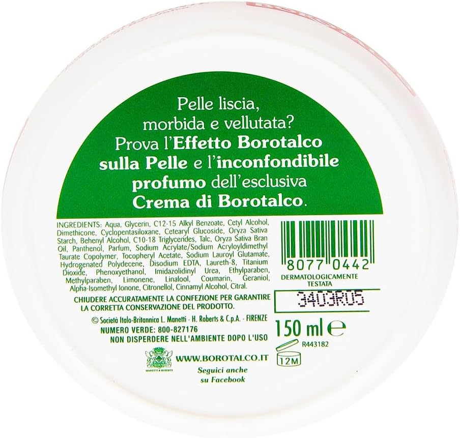Borotalco - Crema vellutante - 150 ml